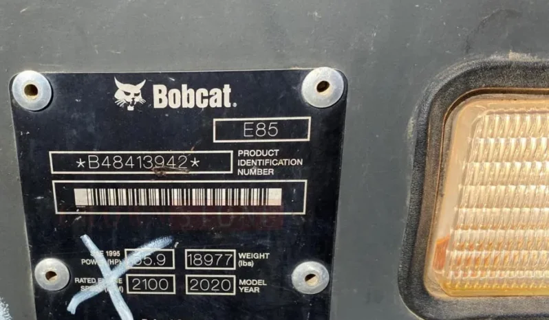 
								For sale – 2020 Bobcat E85 Crawler Excavator full									